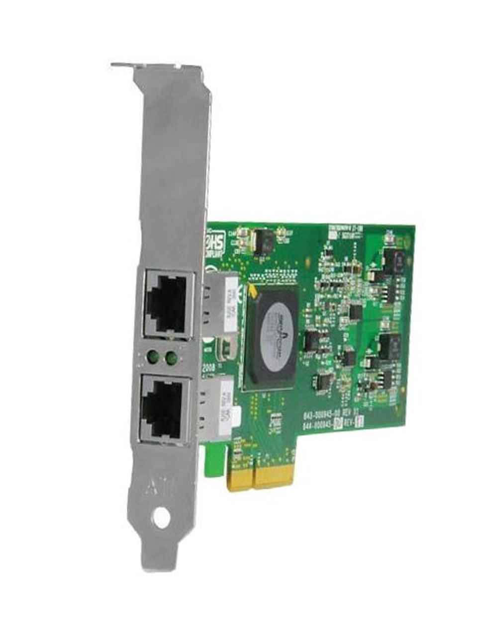 AT-2973T-001 Allied Telesis Dual-Ports RJ-45 1Gbps 10Base-T/100Base-TX/1000Base-T Gigabit Ethernet PCI Express x4 Low Profile Network Adapter
