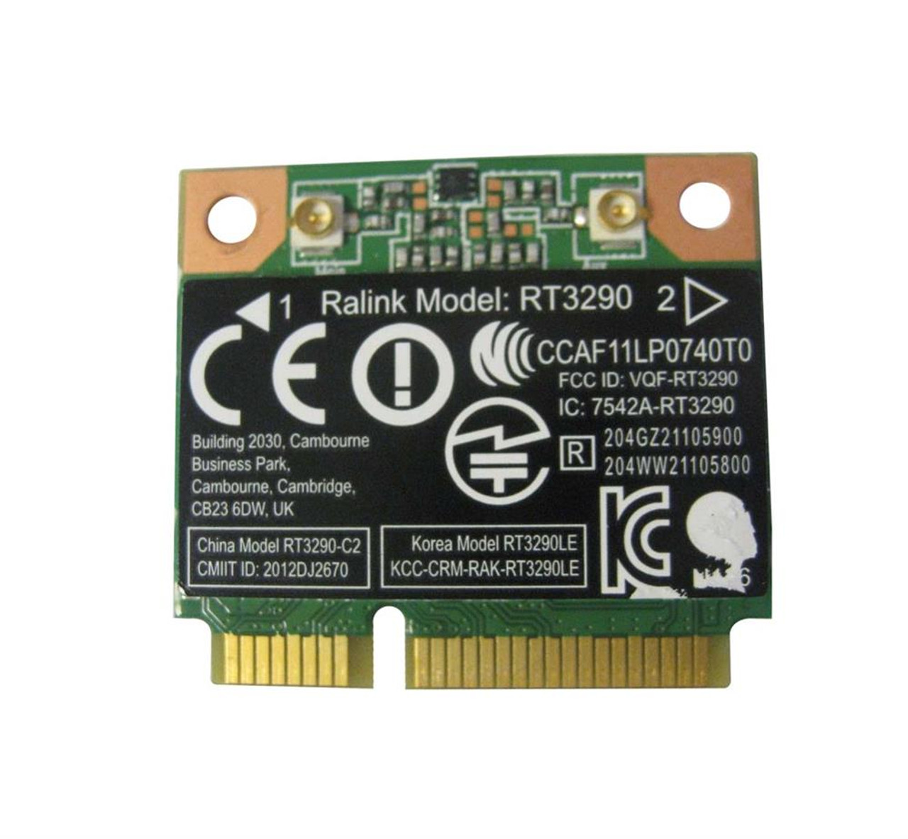 690020-001 HP 150Mbps 2.4GHz IEEE 802.11b/g/n Bluetooth 4.0 Mini PCI Express Wireless Network Card
