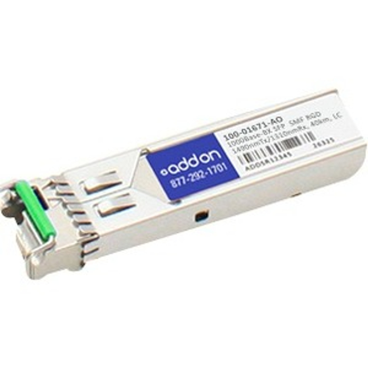100-01671-AO AddOn 1.25Gbps 1000Base-BX-D Single-mode Fiber 40km 1490nmTX/1310nmRX LC Connector SFP Transceiver Module for Calix Compatible