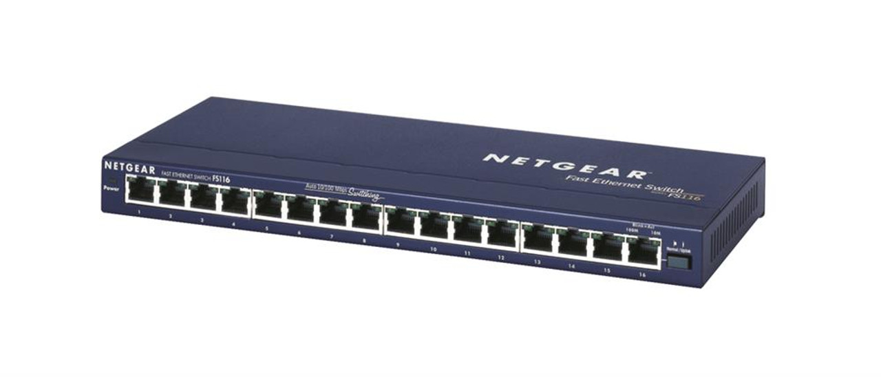 NETNET666 NetGear ProSafe 16-Ports 10/100Mbps Fast Ethernet Switch with Auto Uplink (Refurbished)