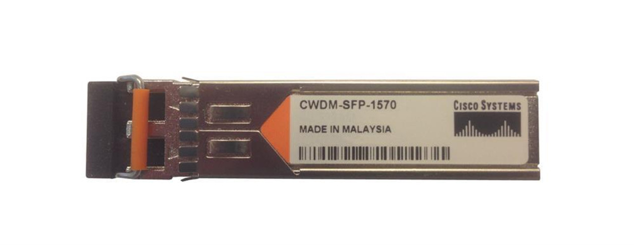 CWDM-SFP-1570-80KM Cisco 1Gbps 1000Base-CWDM Fibre Channel Single-mode Fiber 80km 1570nm Duplex LC Connector SFP Transceiver Module (Refurbished)