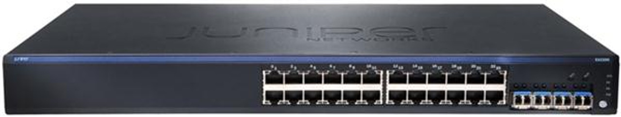 EX2200-24T Juniper 24-Ports 10/ 100/ 1000Base-T Ethernet Switch with 4 SFP Gigabit Ethernet Uplink Ports (Refurbished)