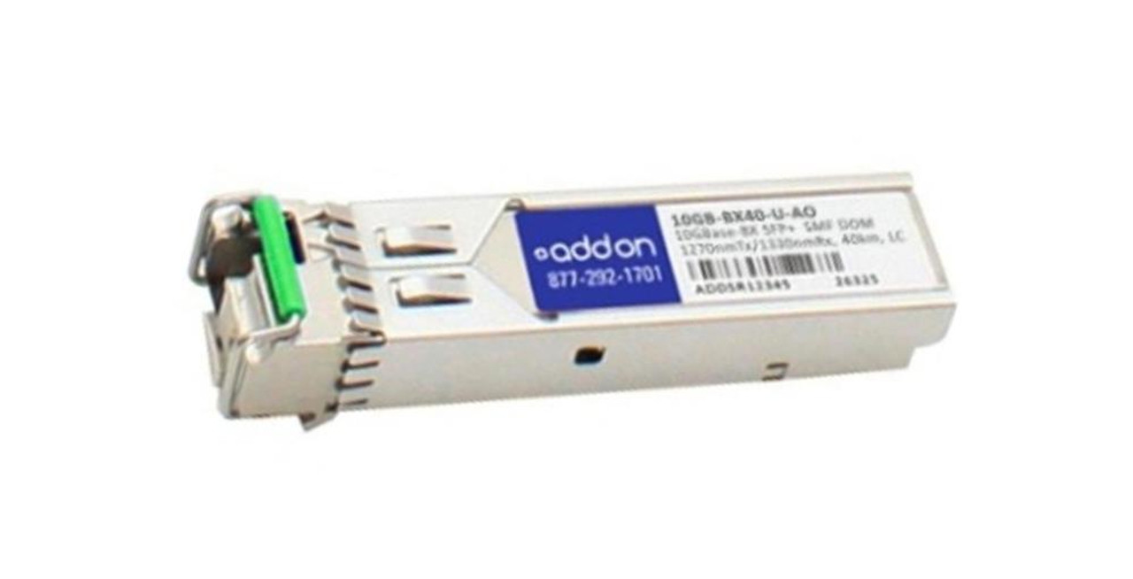 10GBBX40UAO AddOn 10Gbps 10GBase-BX Single-mode Fibre 40km 1270nmTx/1330nmRx LC Connector SFP+ Transceiver Module for Extreme Networks Compatible