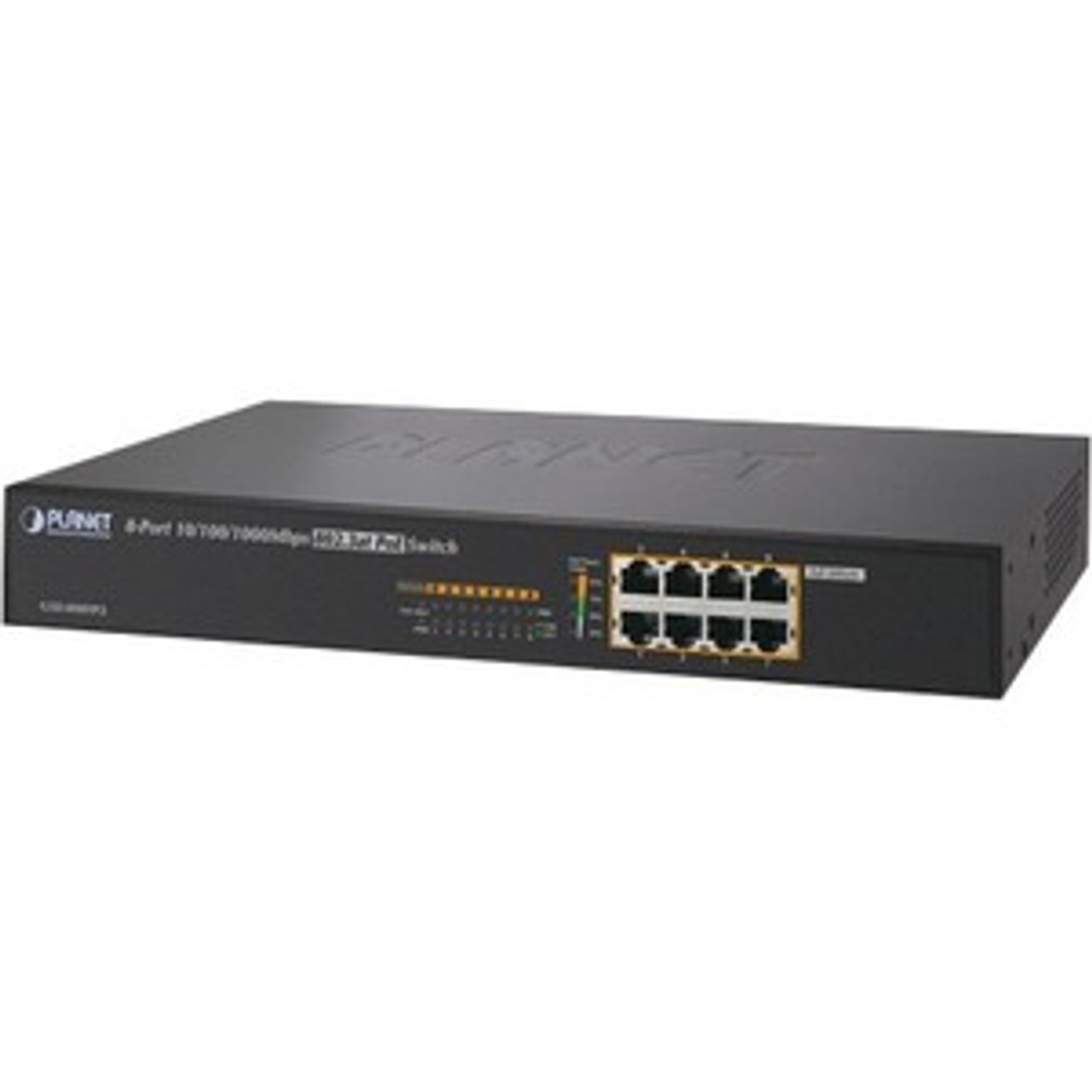 GSD-808HP2 Planet Technology 8-Ports 10/100/1000 Gigabit Ethernet Switch with 8-Ports 802.3at POE+ (Refurbished)