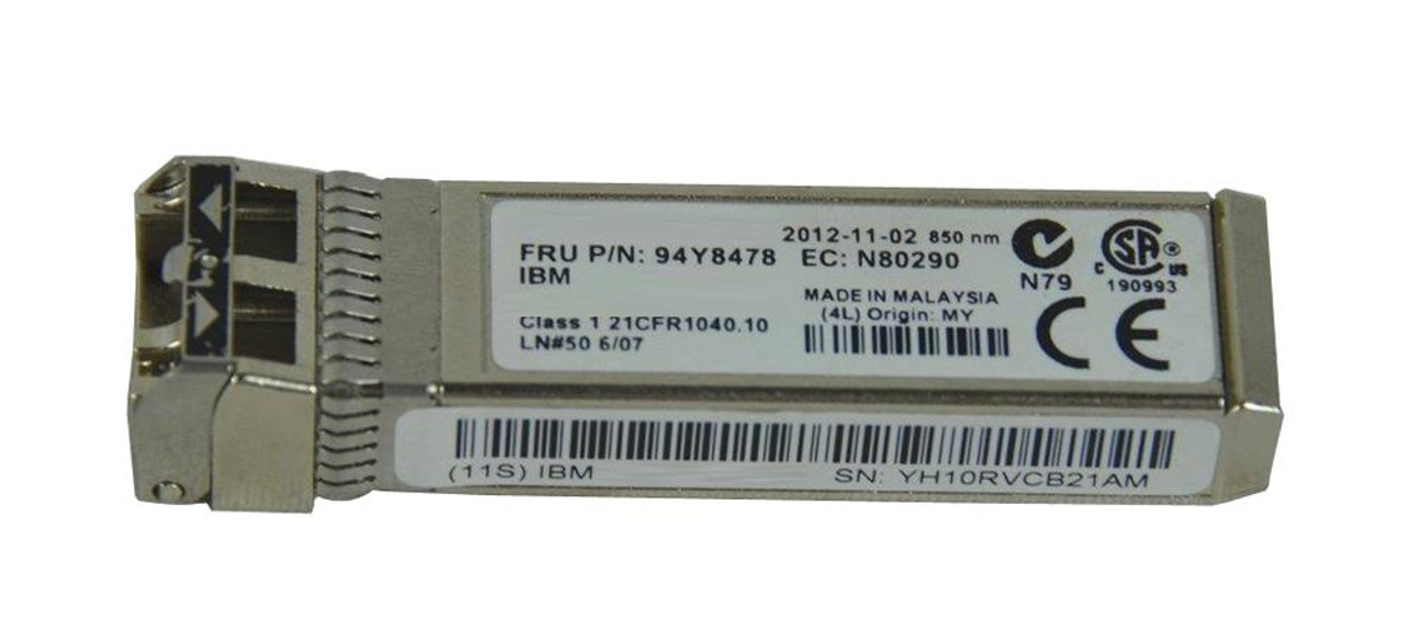 94Y8478 IBM 8Gbps Shortwave Fibre Channel 150m 850nm SFP+ Optical Transceiver Module