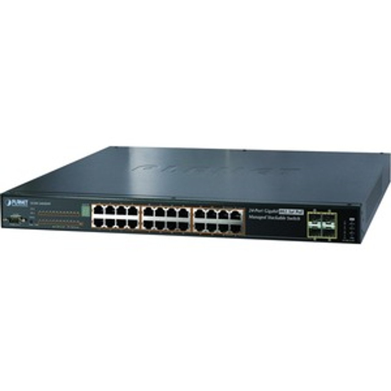 SGSW-24040HP Planet Technology IPv6 Managed 24-Ports 802.3at High Power PoE Gigabit Ethernet Switch + 4-Port SFP (Refurbished)