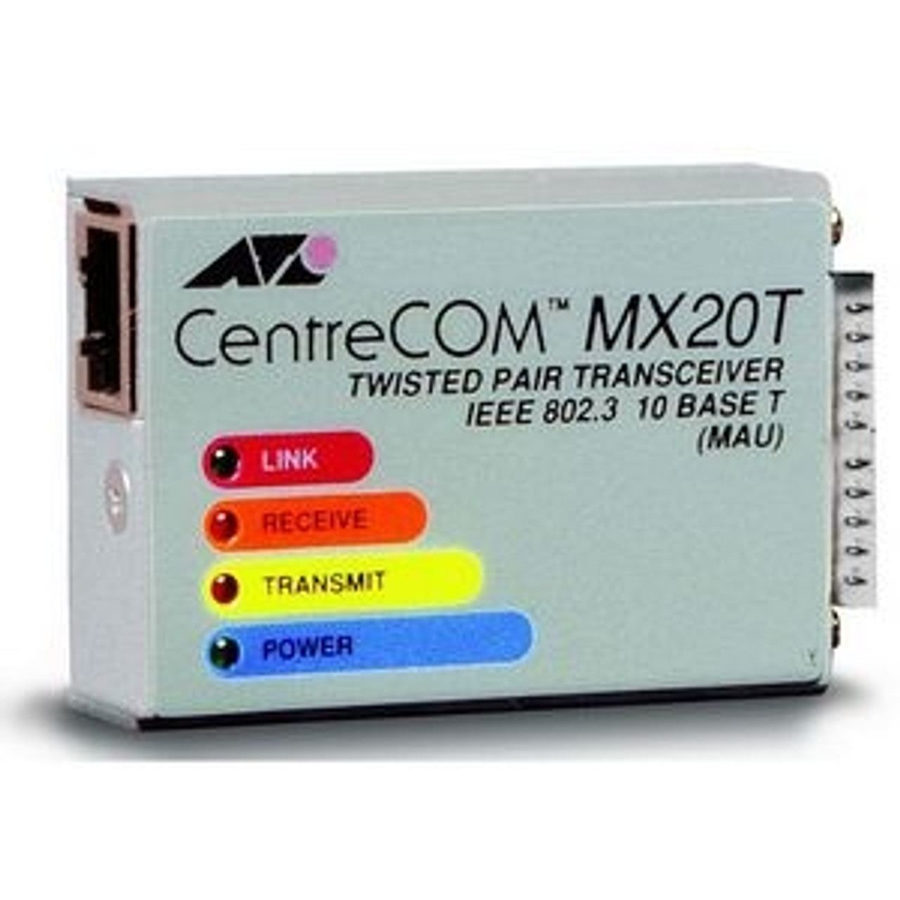 AT-MX20T-04 Allied Telesis 10Mbps Ethernet MAU Twisted Pair Micro Transceiver Module