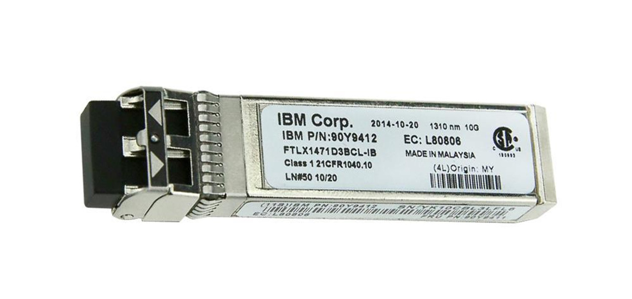 90Y9412-01 IBM 10Gbps 10GBase-LR Single-mode Fiber 10km 1310nm Duplex LC Connector SFP+ Optical Transceiver Module