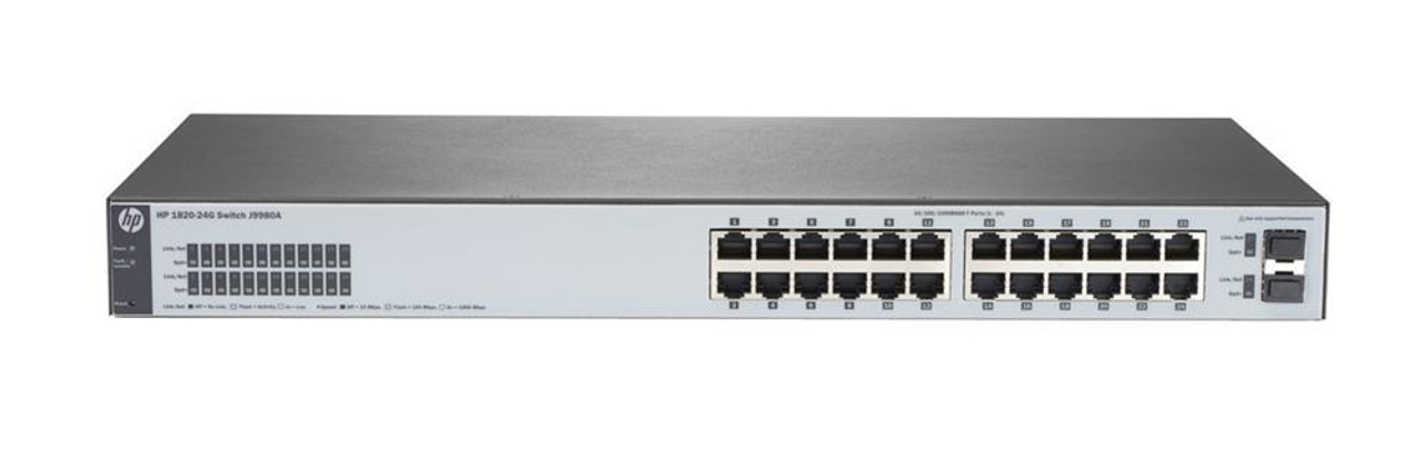 J9980A#ACC HP ProCurve 24-Ports SFP Gigabit Ethernet Switch 1820-24g Rack Mountable(Refurbished)