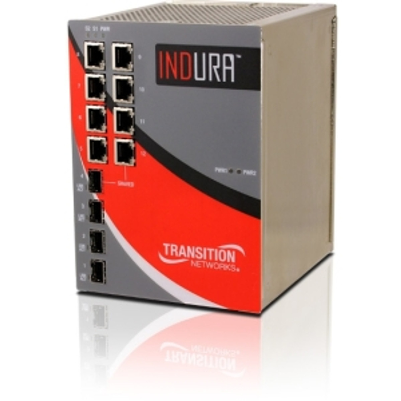 IND-3280-L Transition Industrial Switch managed 4 x 10/100/1000 + 4 x SFP Gigabit Ethernet desktop DC power (Refurbished)