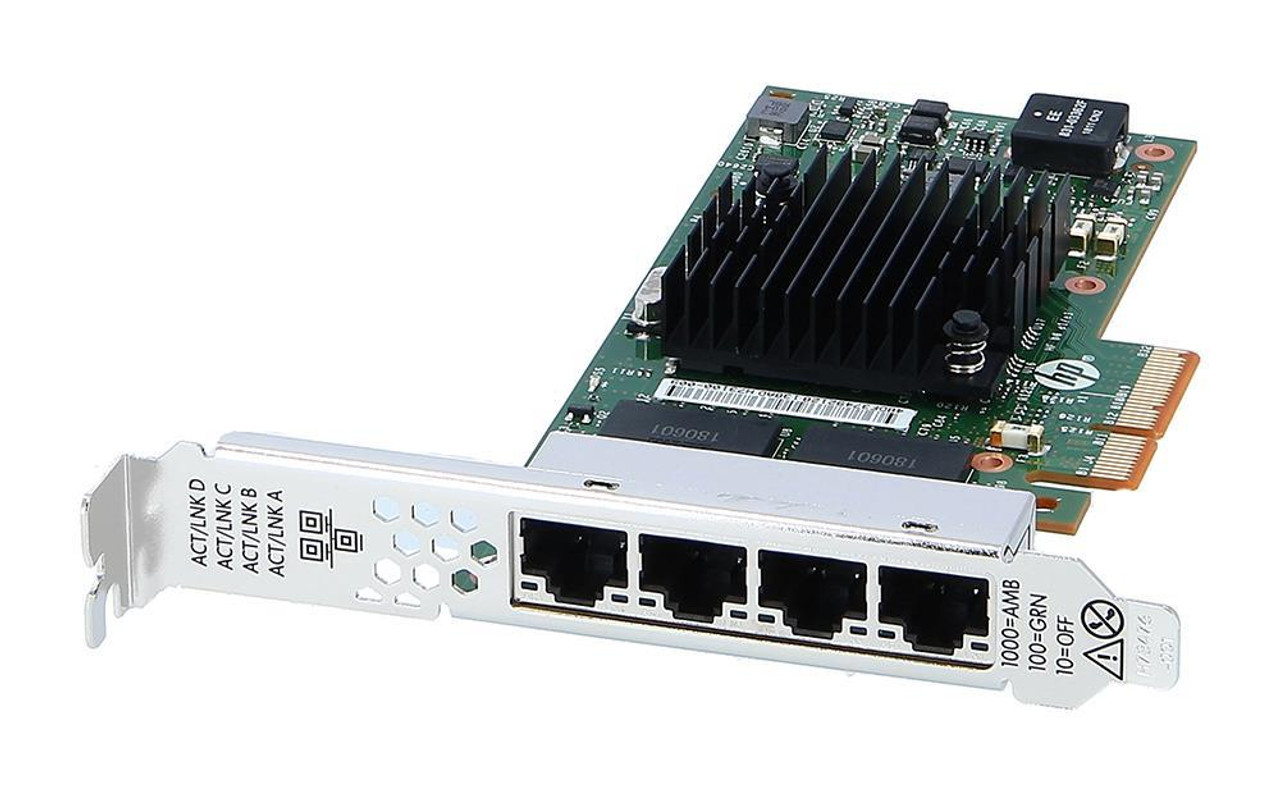 811546R-B21 HP 366T Quad-Ports RJ-45 1Gbps Gigabit Ethernet PCI Express 2.1  x4 Network Adapter