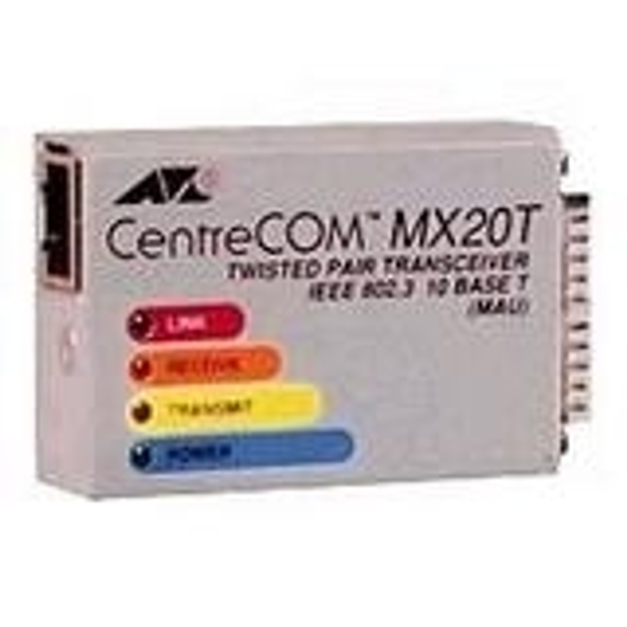 AT-MX20T-05 Allied Telesis Centrecom IEEE 802.3 10Mbps 10Base-T RJ45 AUI Transceiver Module