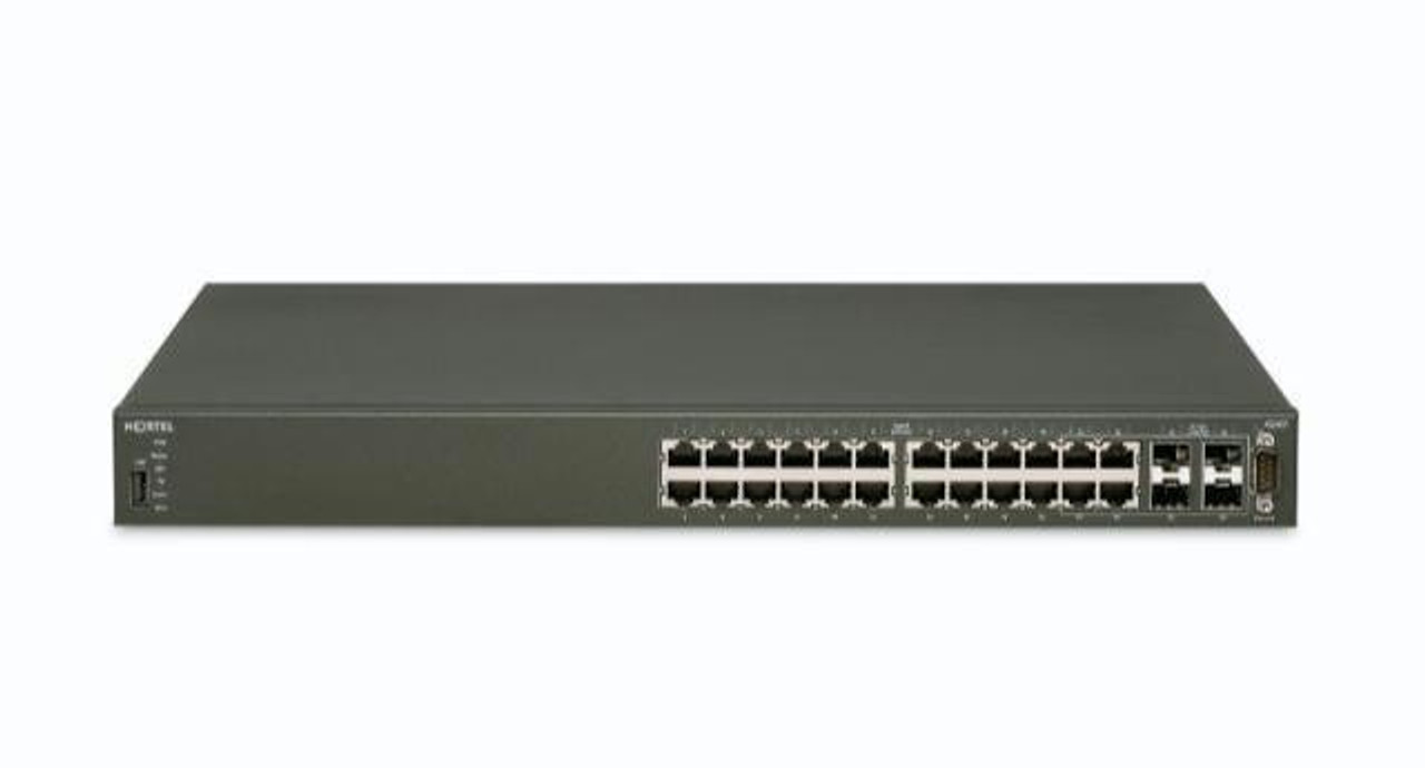 4524GT Nortel 4524GT Gigabit Ethernet Routing External Switch with 24-Ports 10/100/1000 BaseTX Ports SFP with Power Cord (Refurbished)