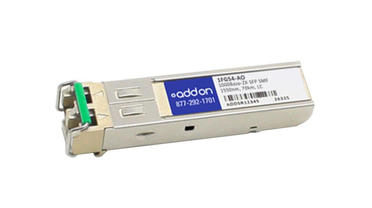 1FG54AO AddOn 1Gbps 1000Base-ZX Single-mode Fiber 70km 1550nm LC Connector SFP Transceiver Module for RuggedCom Compatible