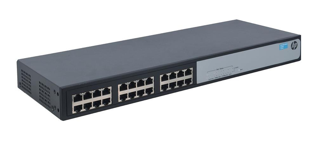 JG708A HP 1410-24G-R 24-Ports RJ-45 1000Base-T Unmanaged Gigabit Ethernet Switch Rack Mountable (Refurbished)