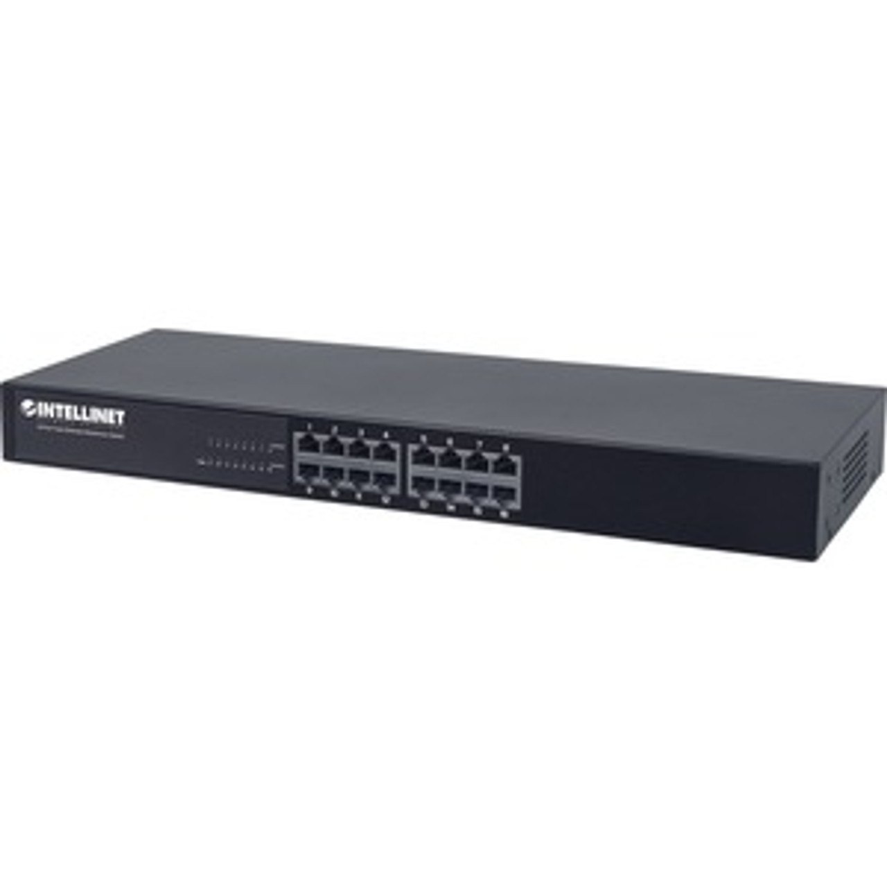 520409 NetGear Intellinet 16-Port 10/100 Rackmount Switch Metal Housing 10/100 Auto-Sensing Ports Automatically Detect Optimal Network Speeds with