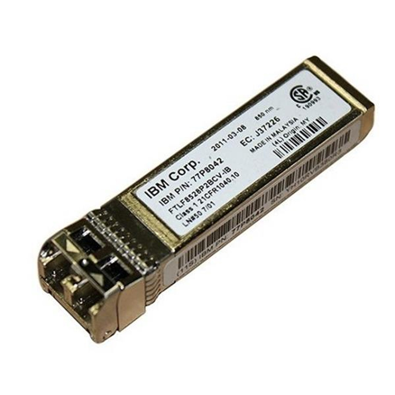 77P8042 IBM 8Gbps Shortwave Multi-mode Fiber 150m 850nm LC Connector SFP+ Optical Transceiver Module