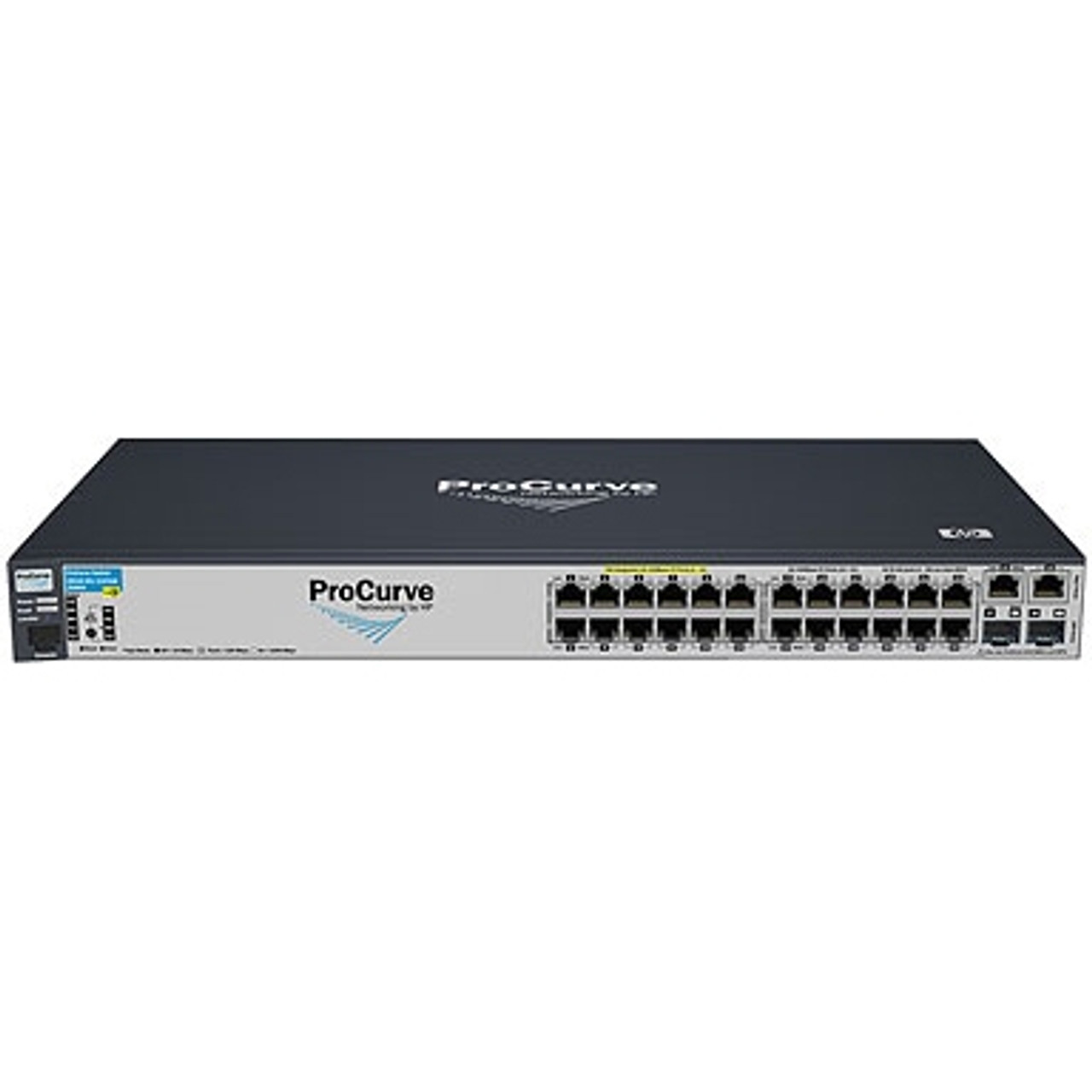 J9086AS#ABA HP ProCurve 2610-24PWR 24-Ports 10/100Base-TX RJ-45 PoE Auto-sensing Manageable Layer3 Rack-mountable 1U Ethernet Switch with 2x SFP (mini-GBIC)