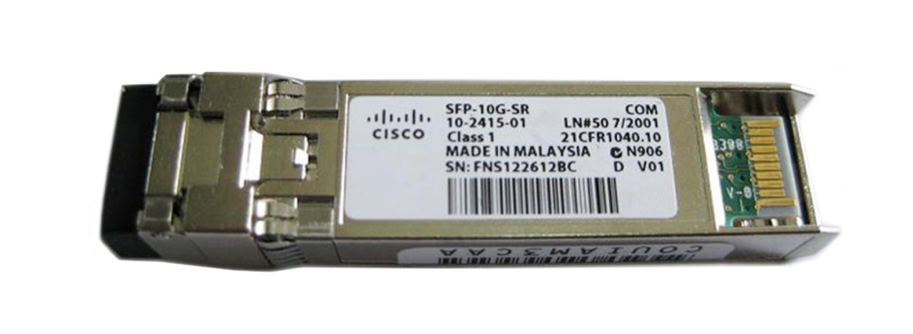 SFP-10G-SR-PEAK Cisco 10Gbps 10GBase-SR Multi-mode Fiber 300m 850nm Duplex LC Connector SFP+ Transceiver Module