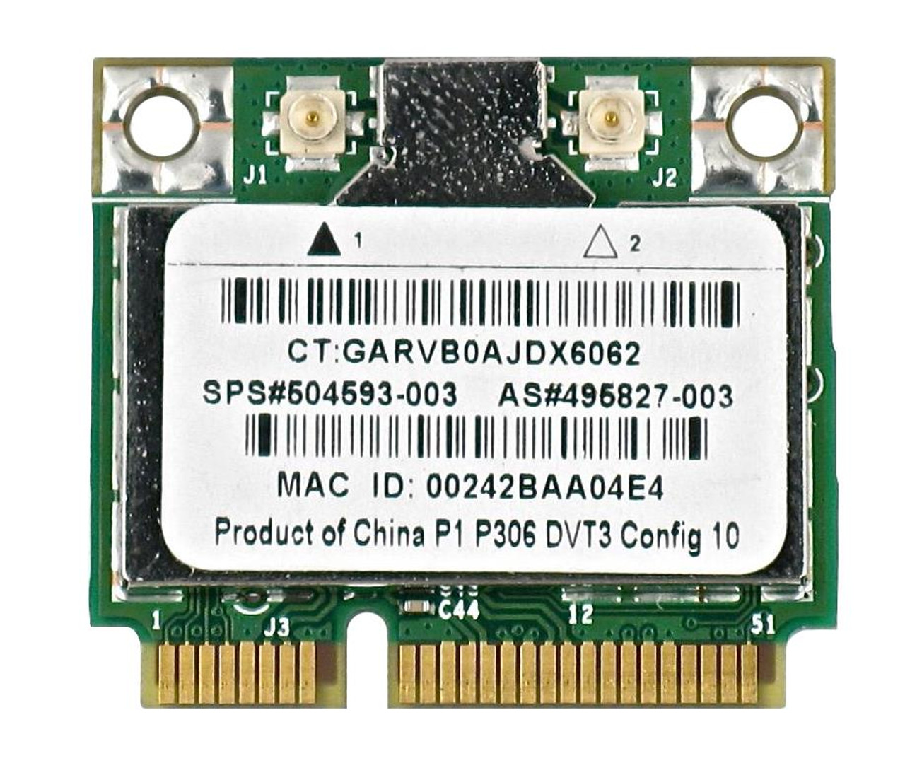 495827-003 HP Broadcom 4312 54Mbps 2.4GHz IEEE 802.11a/b/g Mini PCI Express WLAN Wireless Network Card