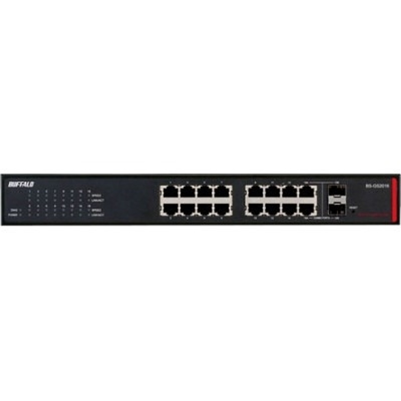 BS-GS2016 Buffalo 16-Ports Gigabit Green Ethernet Web Smart Switch With 2 S  (Refurbished)