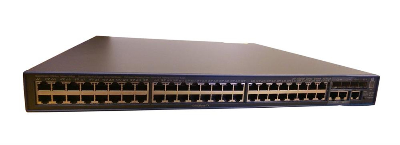 JG302AR HP 3600-48-poe+ V2 Ei 48-Ports 10BASE-T/100BASE-TX RJ-45 PoE+ Manageable Layer3 Rack-mountable Stackable Gigabit Ethernet Switch with 4x SFP
