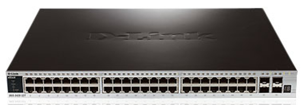 DGS-3420-52T-CB D-Link Xstack Managed 48-Ports Gig L2+ Switch Plus Cable (Refurbished)