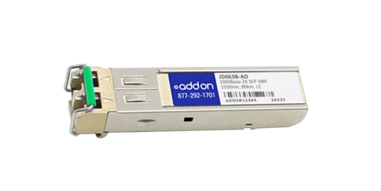 JD063BAO ADDONICS 1Gbps 1000Base-ZX LH70 Single-mode Fiber 70km 1550nm Duplex LC Connector SFP Transceiver Module for HP Compatible