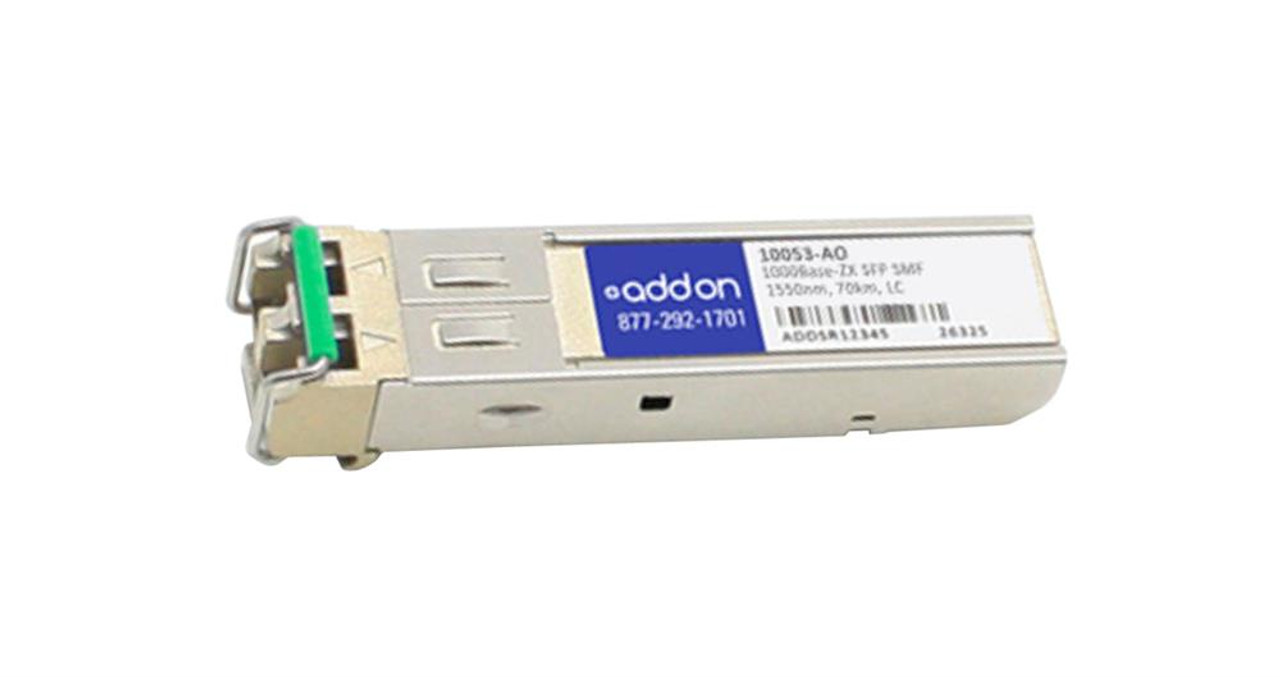 10053AOTK AddOn 1Gbps 1000Base-ZX Single-mode Fiber 80km 1550nm Duplex LC Connector SFP Transceiver Module