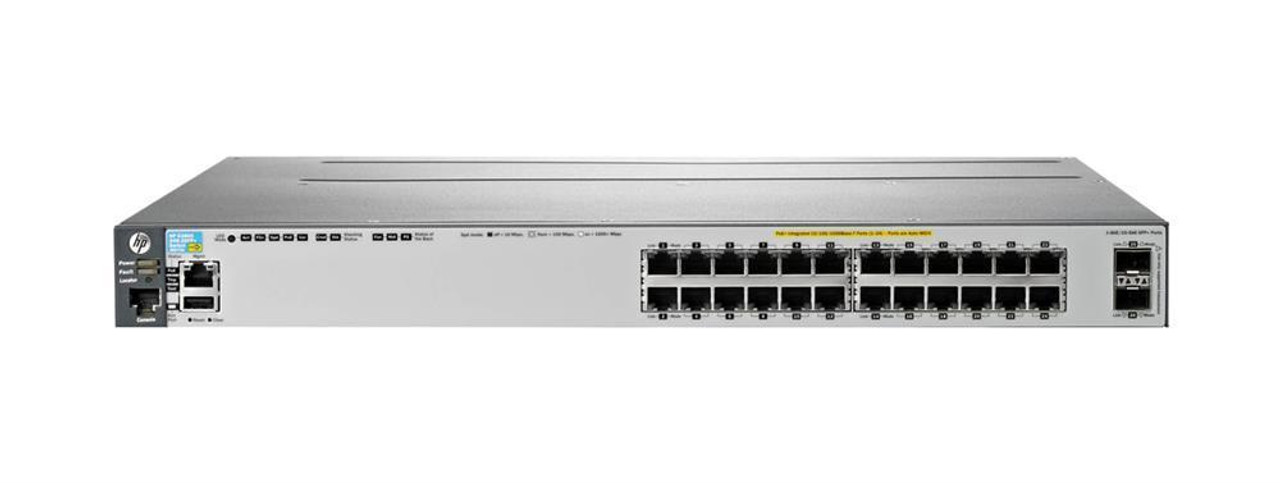 J9584AR HP Procurve Switch 3800-24Sfp-2Sfp+ 24-Ports Gigabit Ethernet (Refurbished)