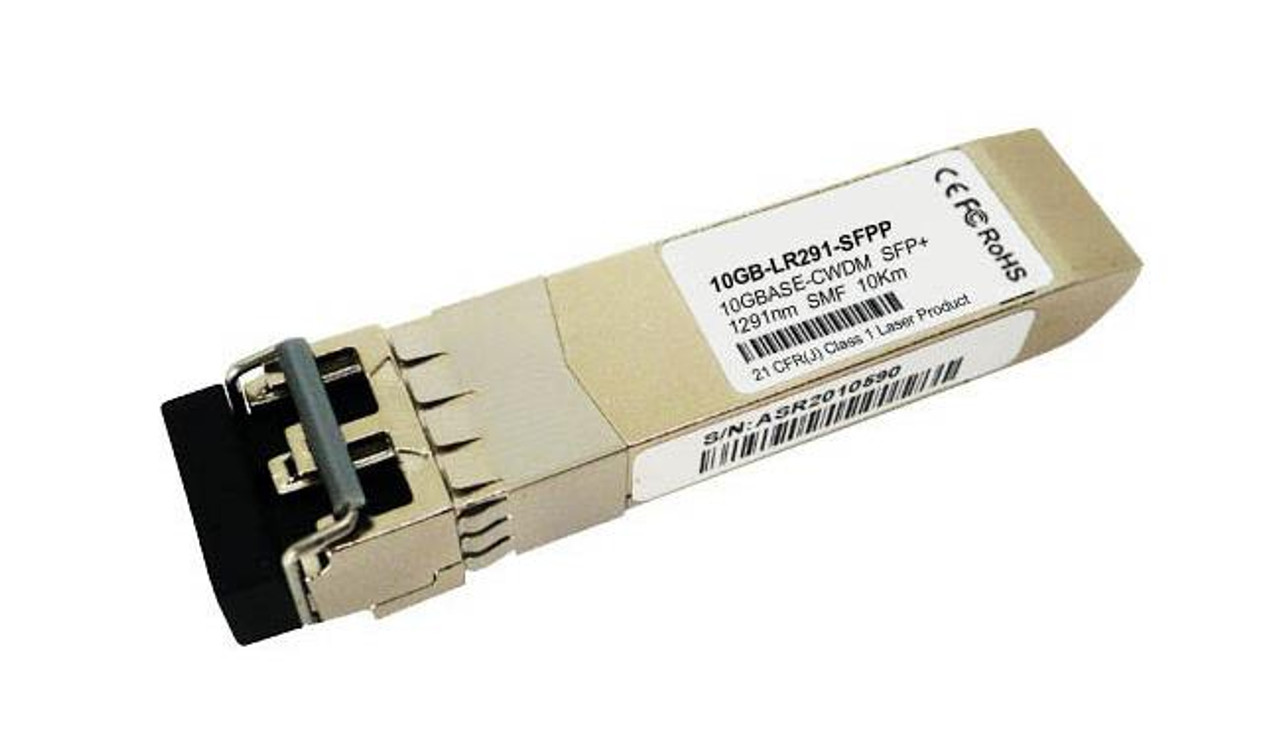 10GB-LR291-SFPP Enterasys 10Gbps 10GBase-CWDM Single-mode Fiber 1290nm 10km Duplex LC Connector SFP+ Transceiver Module (Refurbished)