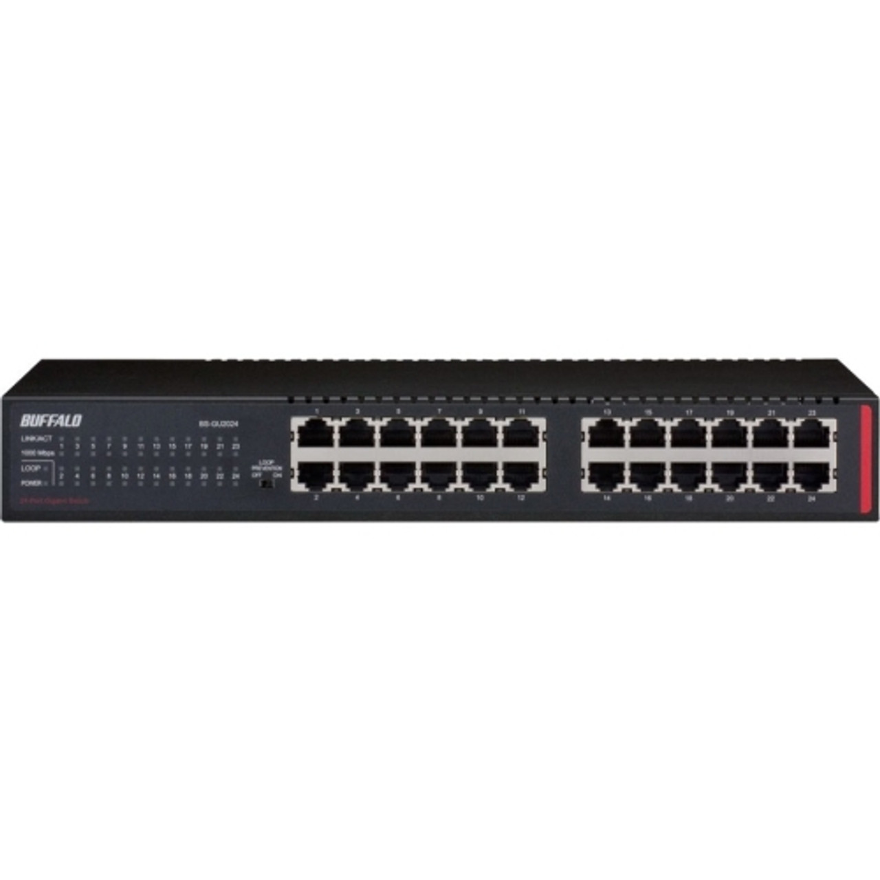 BS-GU2024 Buffalo 24-Ports Desktop/Rackmount Gigabit Green Ethernet Switch (Refurbished)