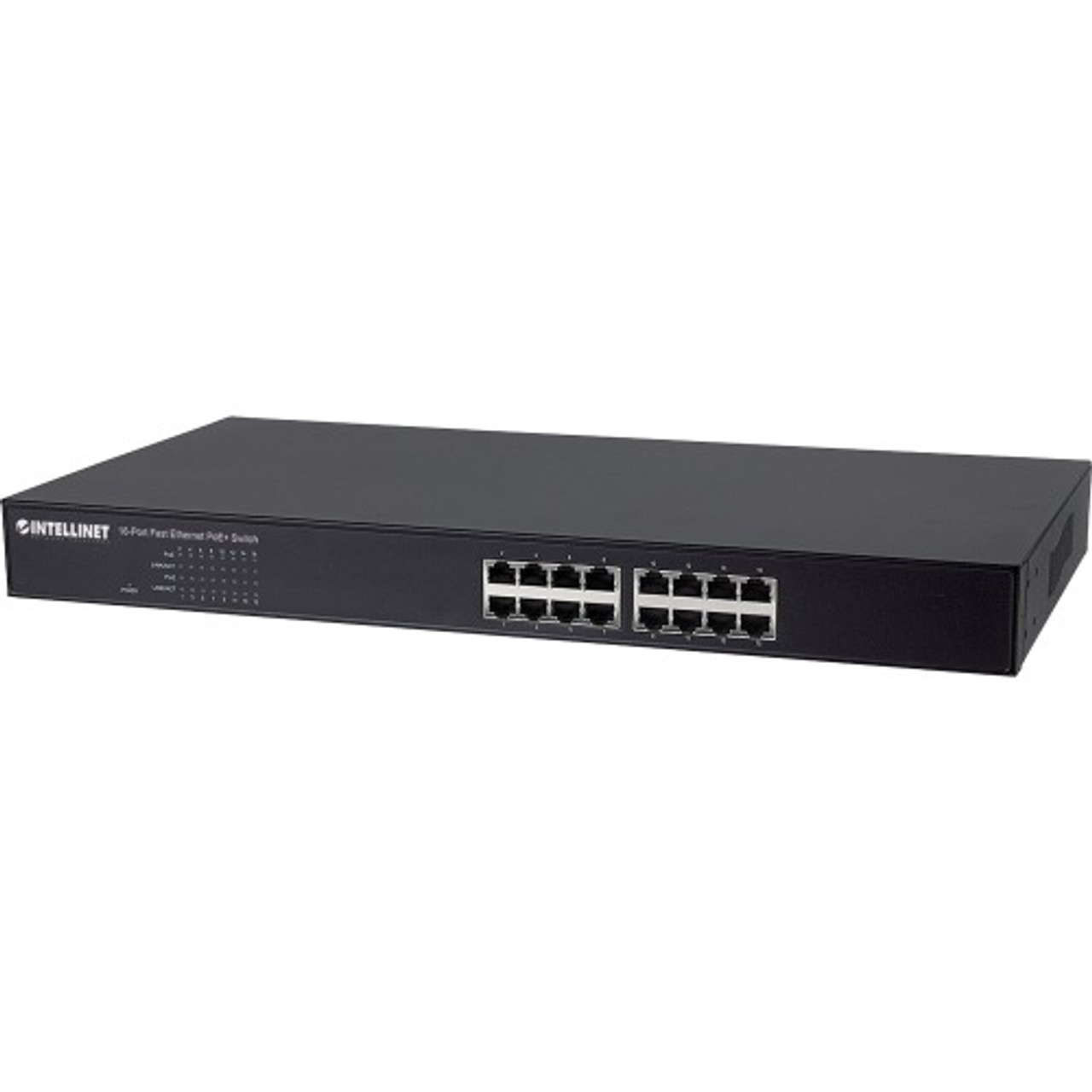 560849 Intellinet Network 16-Ports 10/100Base-TX Fast Ethernet PoE+ Switch (Refurbished)