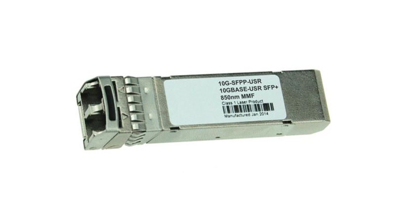 10G-SFPP-USR Brocade 10Gbps 10GBase-USR Multi-mode Fiber 100m 850nm Duplex  LC Connector SFP+ Transceiver Module