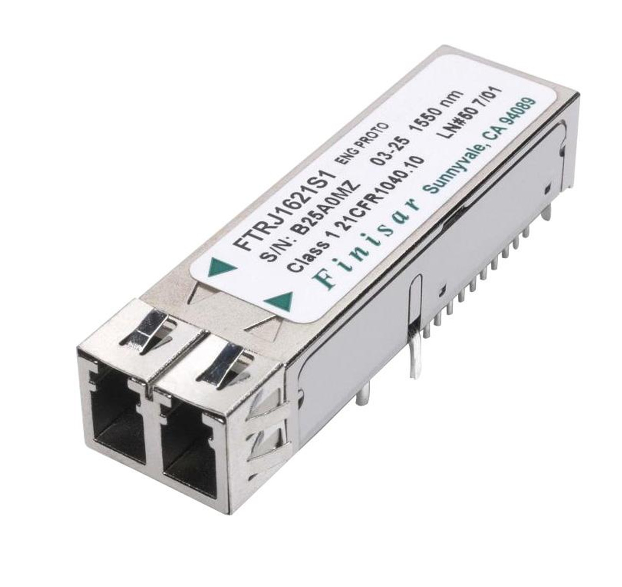 FTLF1621S1GCL Finisar 2.67Gbps OC-48 LR-2/STM L-16.2 Fibre Channel 1550nm Duplex LC Connector SFF Transceiver Module