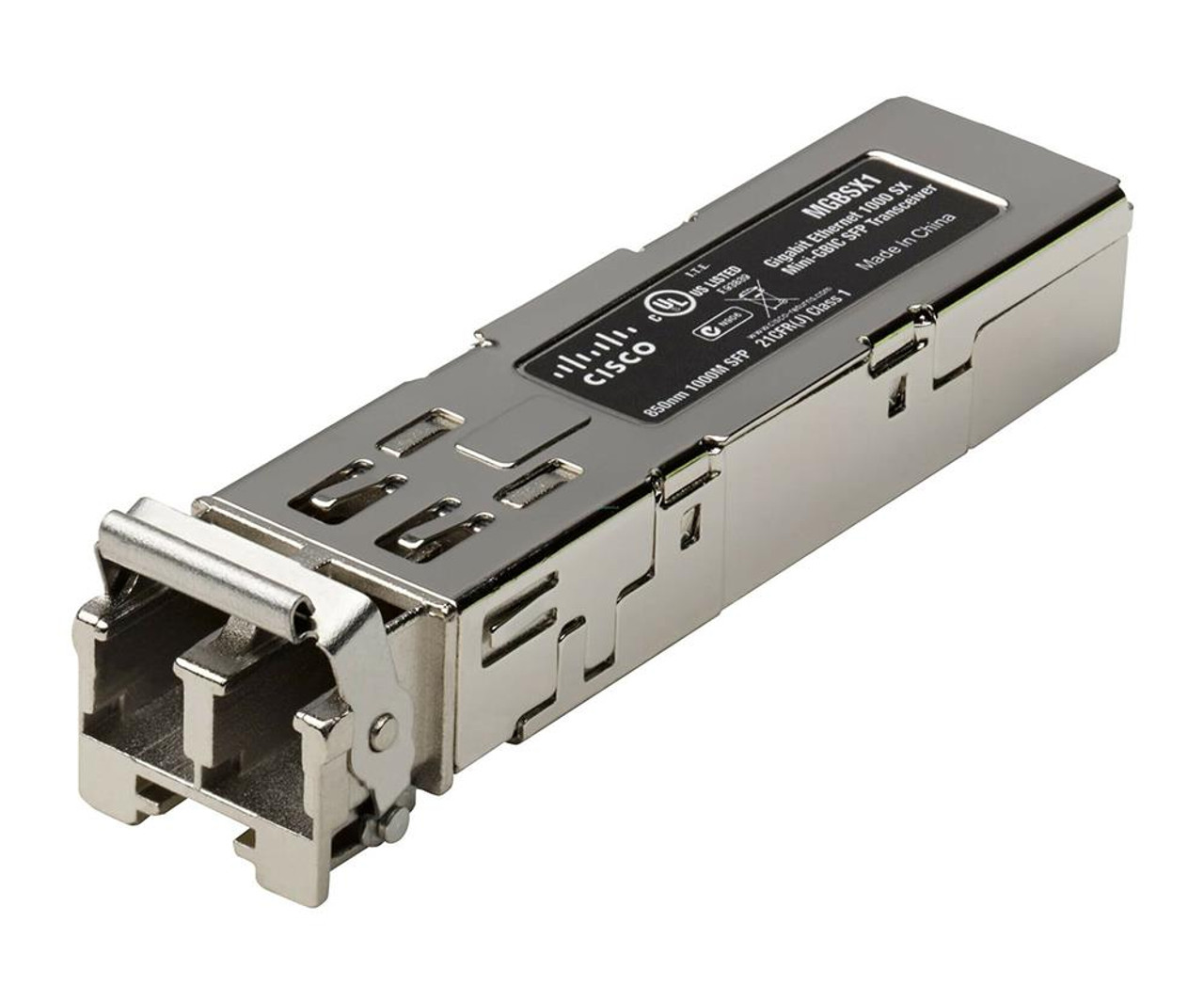 DHMGBSX1 Cisco Linksys 1Gbps 1000Base-SX Multi-mode Fiber 550m 850nm Duplex LC Connector SFP (mini-GBIC) Transceiver Module