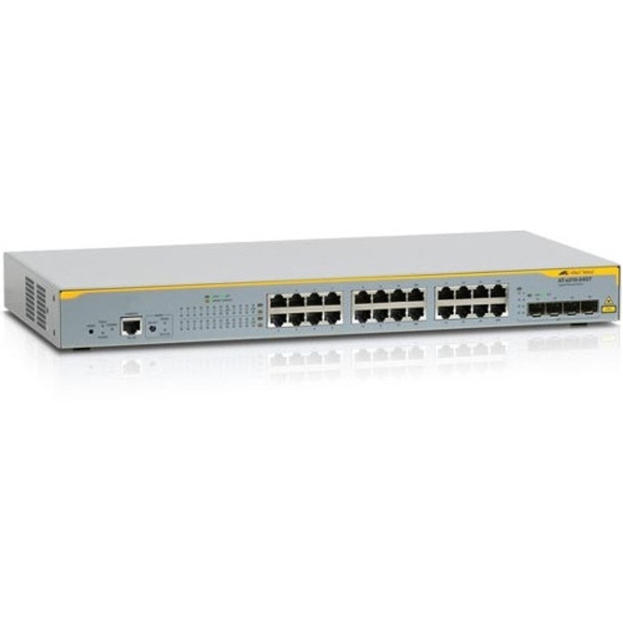 AT-X210-24GT-90 Allied Telesis 20-Ports 10/100/1000Base-T Standalone Enterprise Edge Switch with 4x SFP Combo Ports (Refurbished)