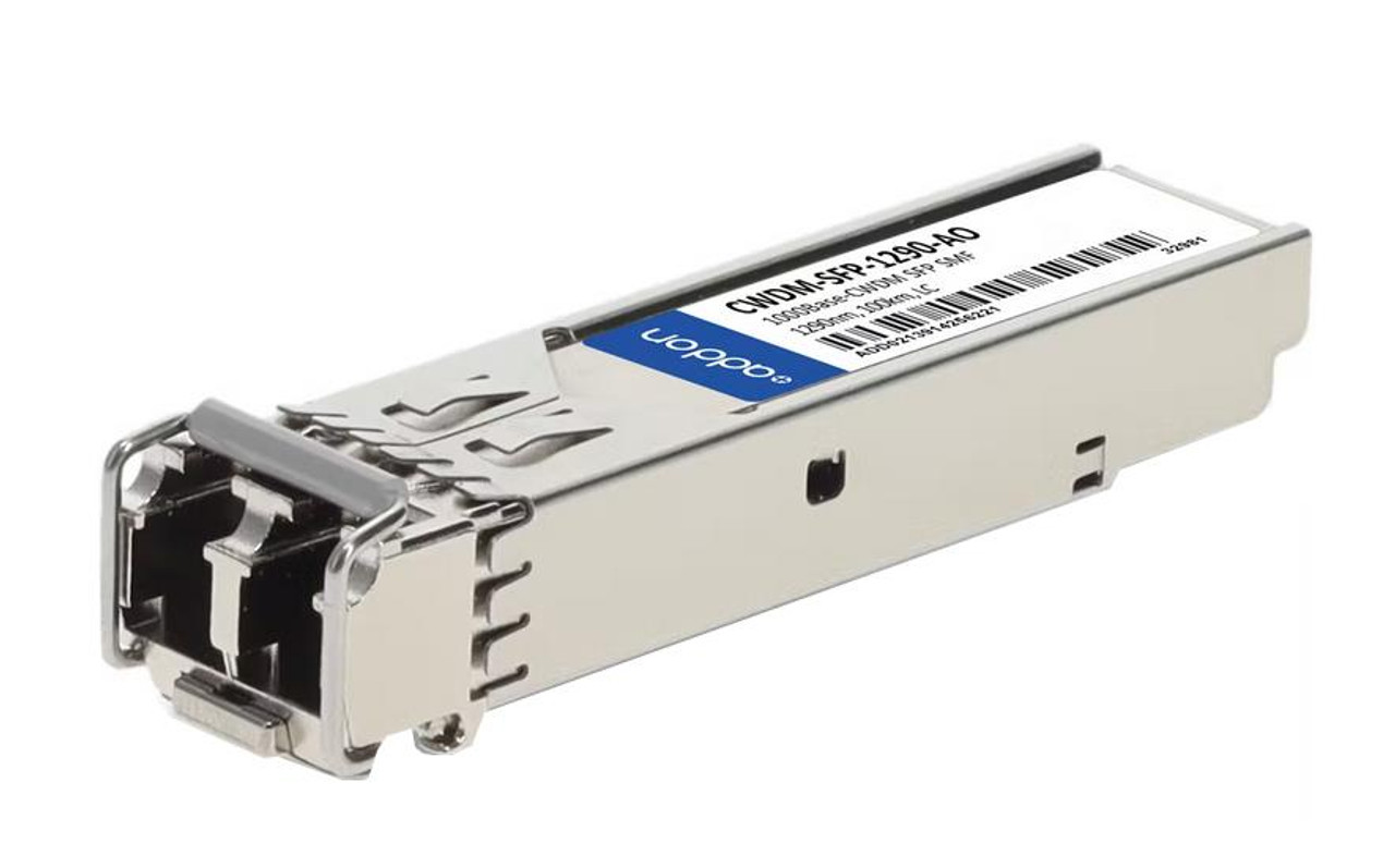 CWDM-SFP-1290-AO AddOn 1Gbps 1000Base-CWDM Single-mode Fiber 80km 1290nm Duplex LC Connector SFP Transceiver Module for Cisco Compatible