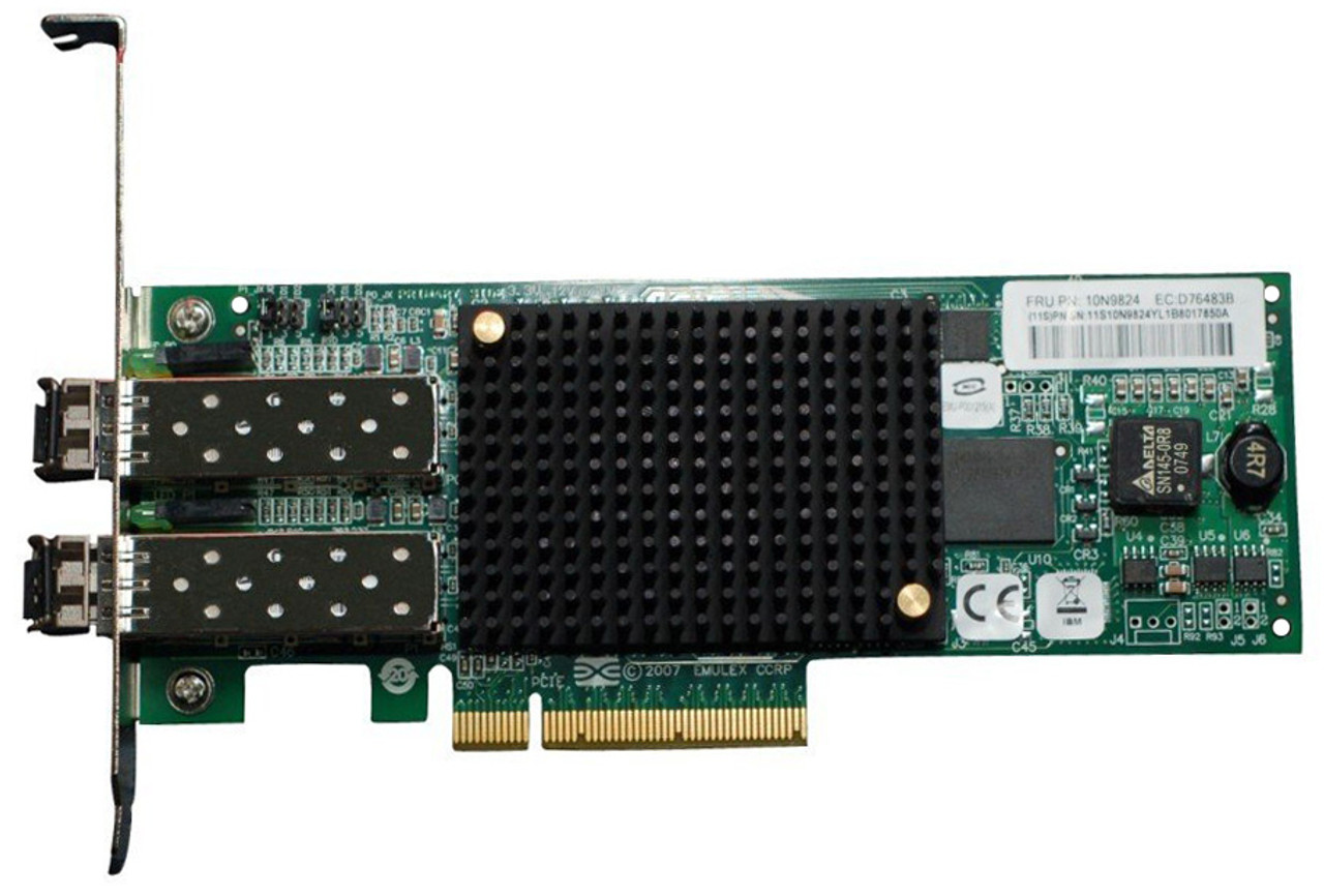 10N9824-06 IBM Dual-Ports LC 8Gbps Fibre Channel PCI Express 2.0 x8 Host Bus Netwotk Adapter