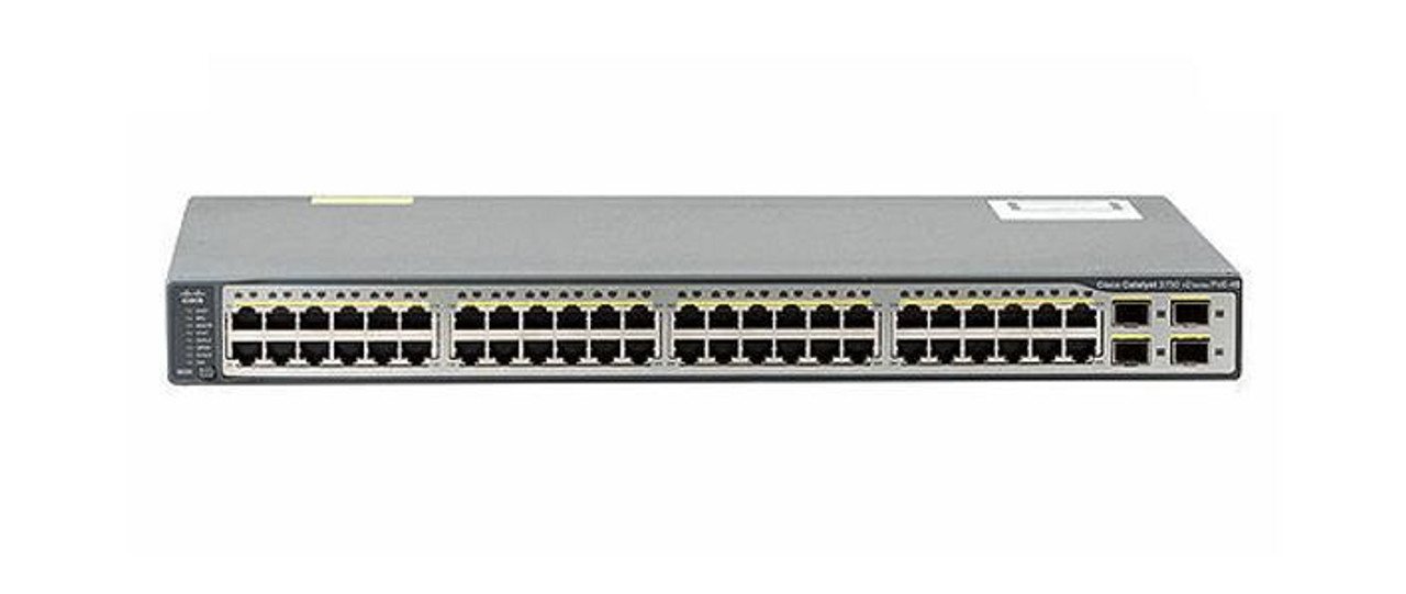 WS-C3760-48PS-S Cisco Catalyst 3750 48-Ports Switch (Refurbished)