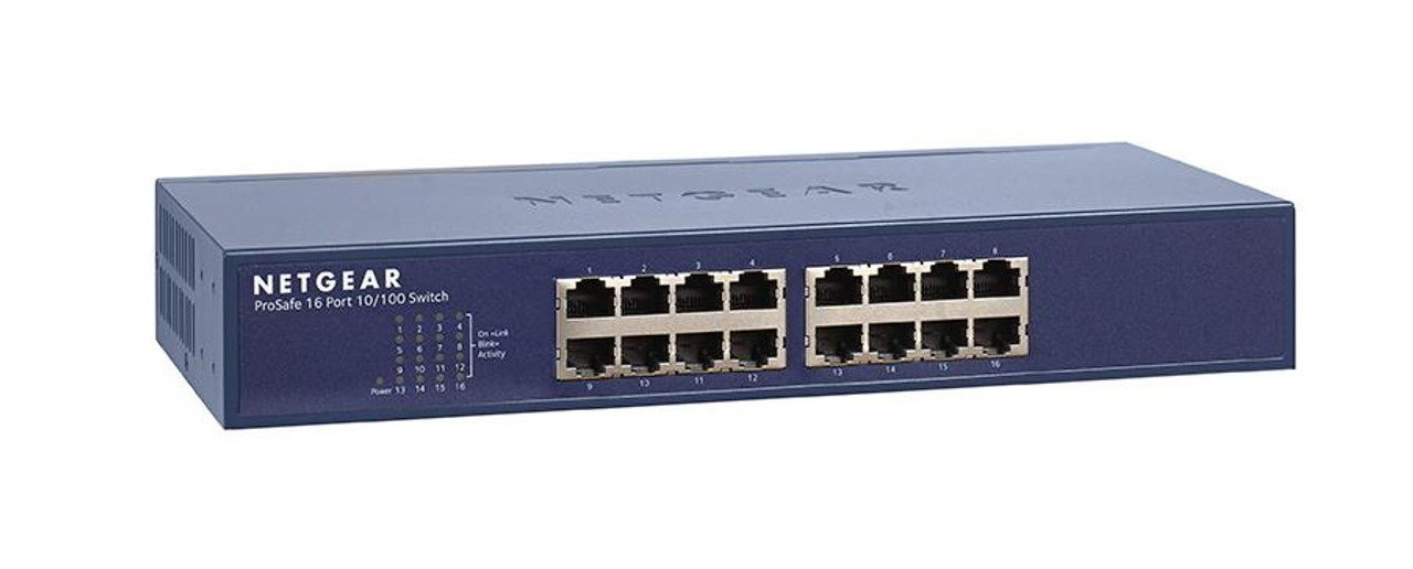 0710179 NetGear ProSafe 16-Ports 10/100Mbps Fast Ethernet Switch with Auto Uplink (Refurbished)