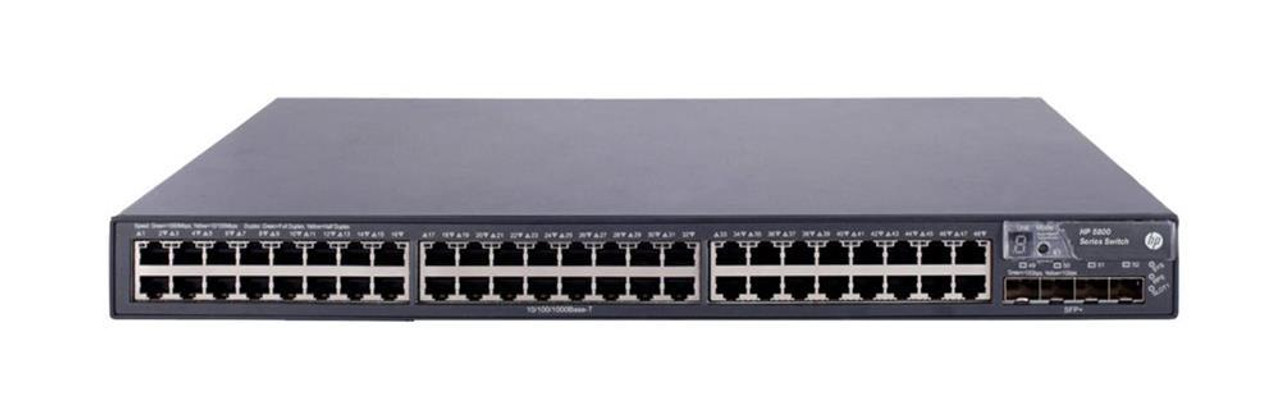 JG258A HP A5800-48G TAA Ethernet Switch W 1 INTF Slot 48-Ports SFP+ 1U Rack mountable (Refurbished)