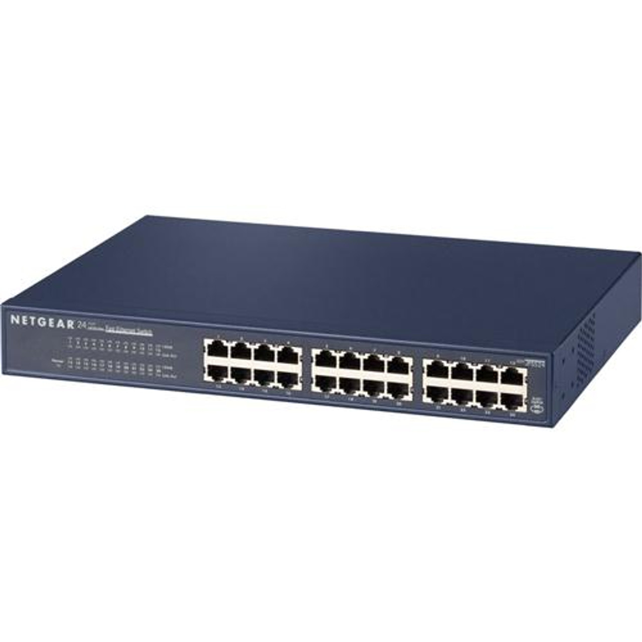 JFS524NAR NetGear ProSafe Plus 24-Ports 10/100Mbps RJ45 Fast Ethernet Rackmount Switch (Refurbished)