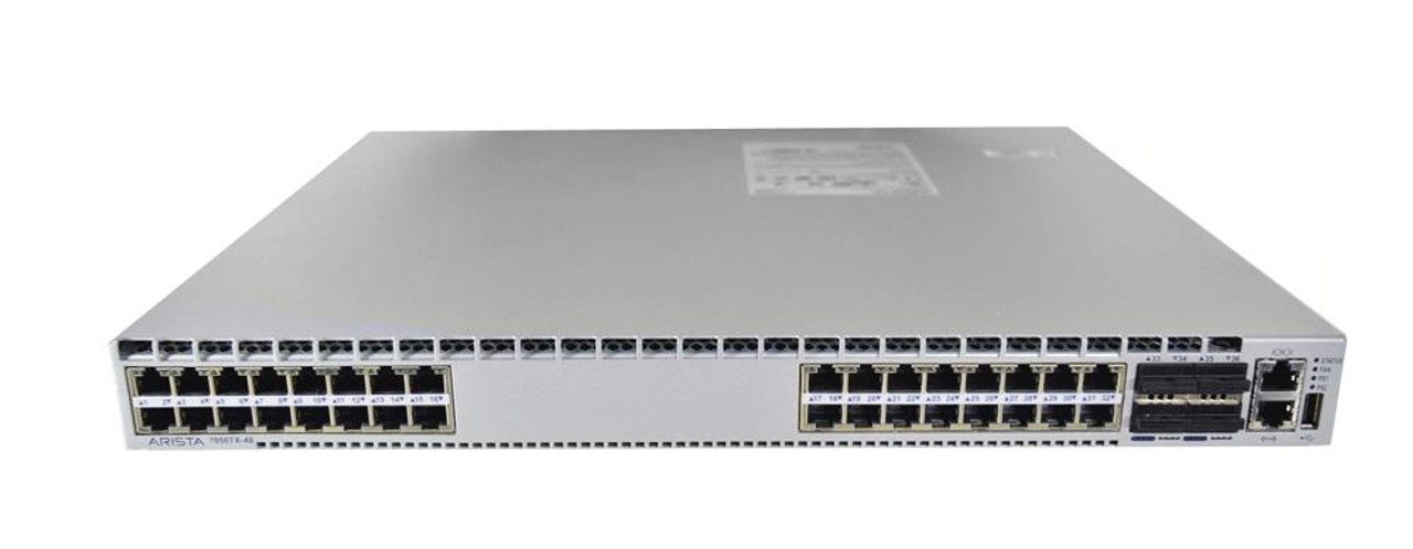 DCS-7050TX-48-F Arista Networks 7050X 32x RJ45 (1/10GBASE-T) and 4xQSFP+ Switch (Refurbished)