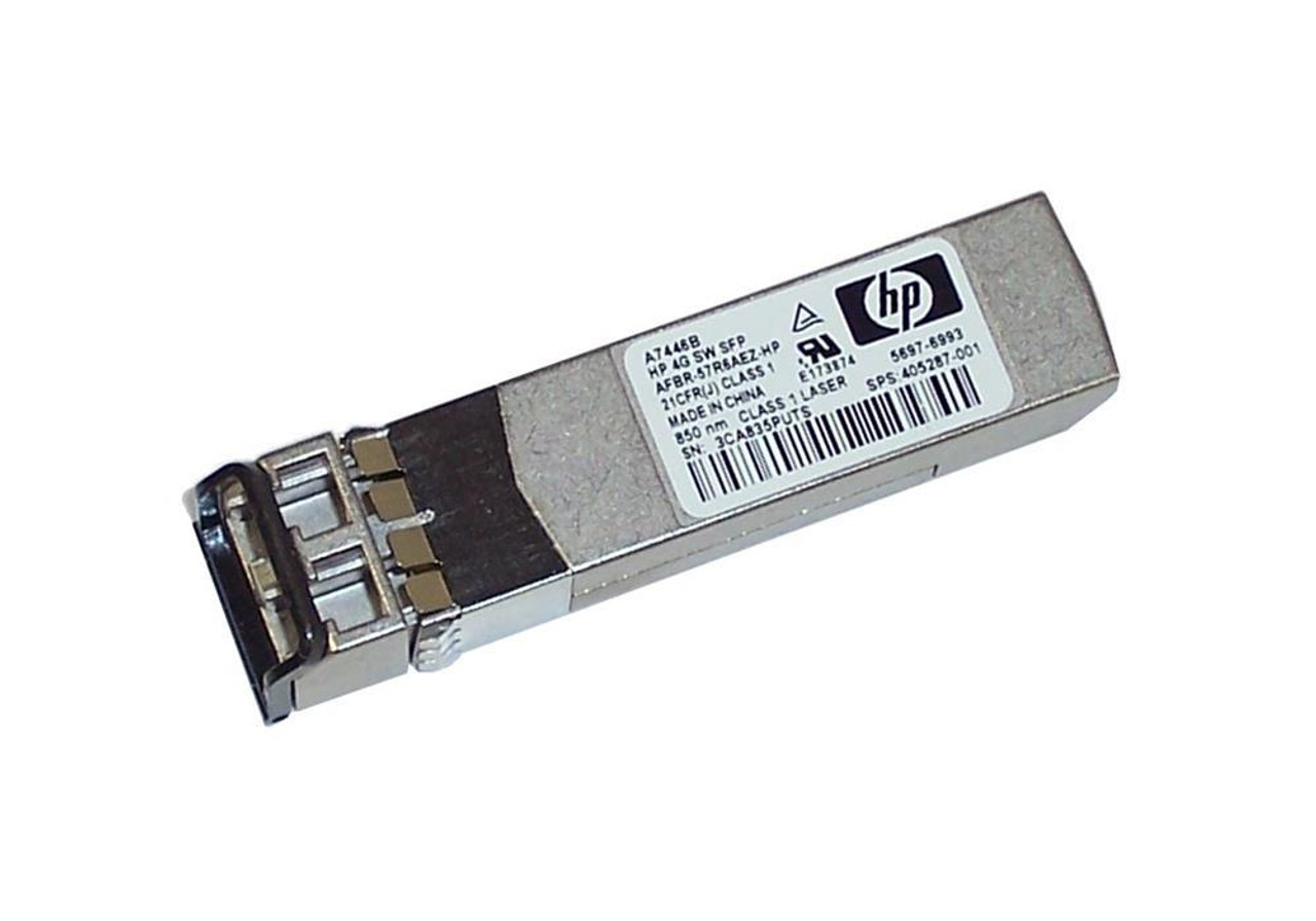 A7446BLOT5 HP 4Gbps 1000Base-SX Short Wave Fibre Channel Multi-Mode Fiber 500m 850nm Duplex LC Connector SFP Transceiver Module