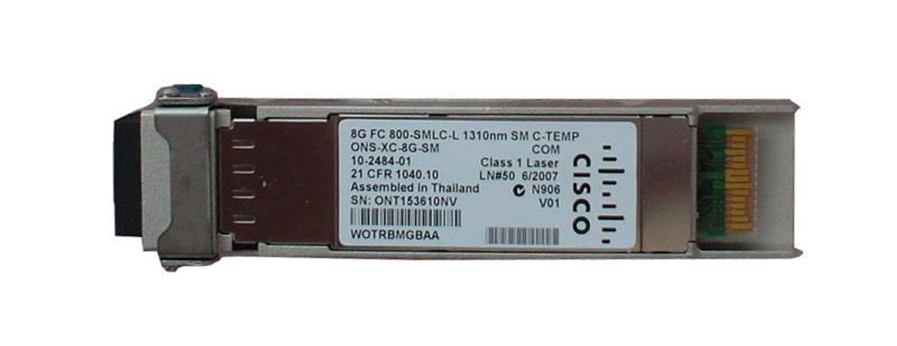 ONS-XC-8G-SM Cisco 8Gbps Single-mode Fiber 1310nm Fibre Channel LC Connector XFP Transceiver Module (Refurbished)