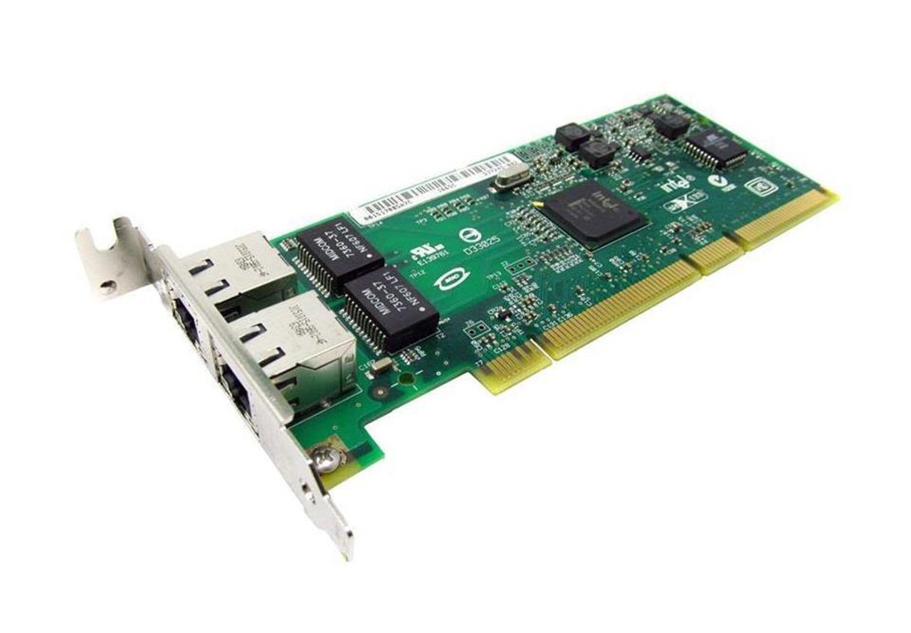 D37245-003 Intel PRO/1000 GT Dual-Ports RJ-45 1Gbps 10Base-T/100Base-TX/1000Base-T Gigabit Ethernet PCI-X Server Network Adapter