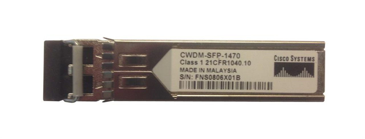 CWDM-SFP+-1470-80KM Cisco 10Gbps 10GBase-CWDM Single-Mode Fiber 80km 1470nm Duplex LC Connector SFP+ Transceiver Module