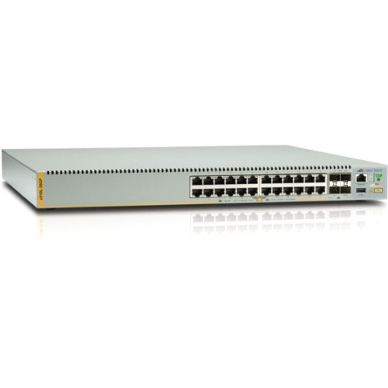 AT-X510L-28GP-90 Allied Telesis 24-Ports 10/100/1000Base-T Poe+ Switch with 4x 1 Gigabit SFP Uplink Ports (Refurbished)