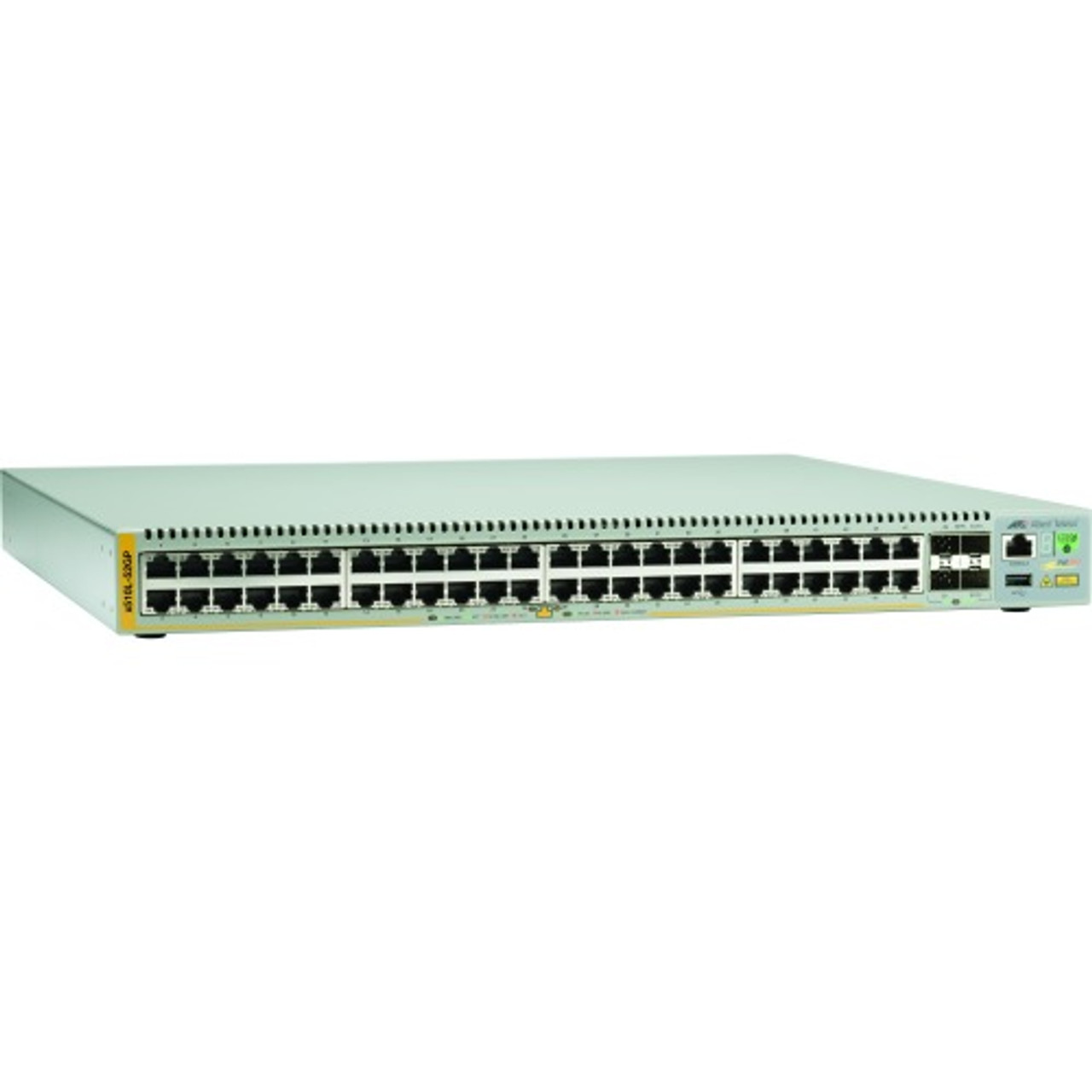 AT-X510L-52GP-10 Allied Telesis 48-Ports 10/100/1000Base-T Poe+ Layer 3 Switch with 4x SFP/SFP+ Slots Including 2x 10 Gigabit Stacking Slots (Refurbished)